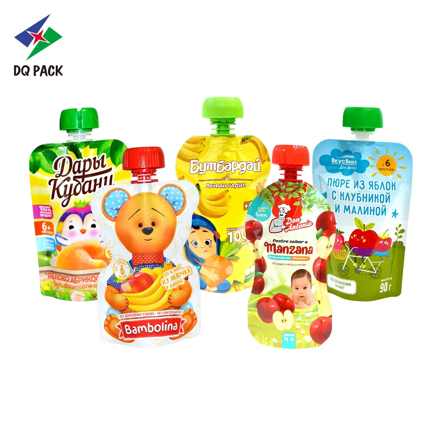 Custom Baby Food Pouches Packaging supplier